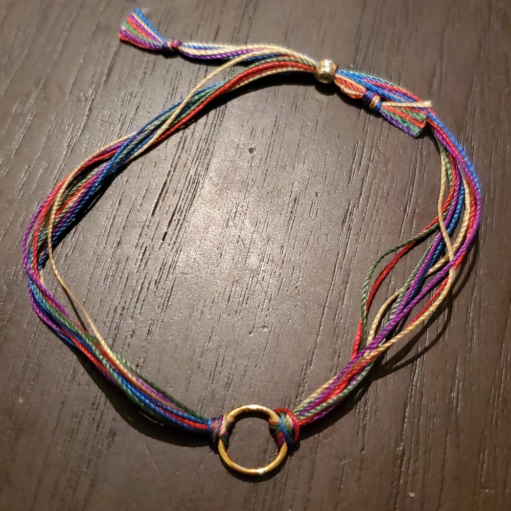 New DOGEARED 🌈 friendship bracelet with circle